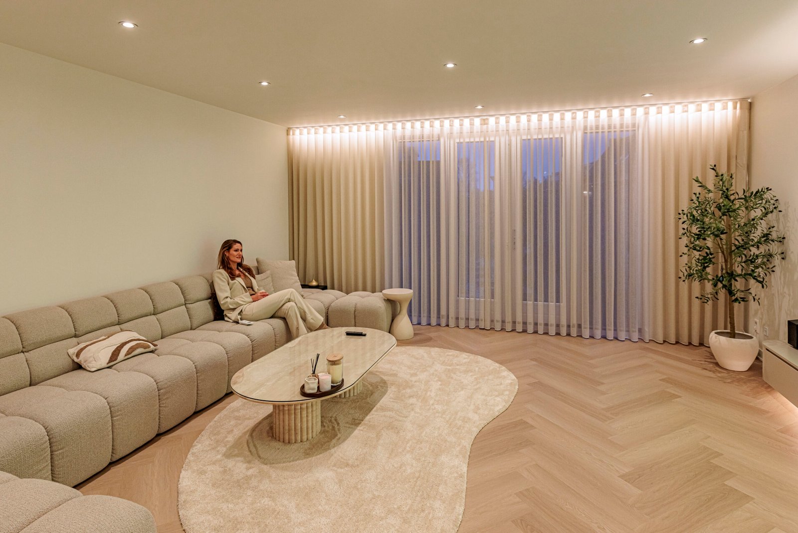 Luxe waveplooi gordijnen van Sinexit